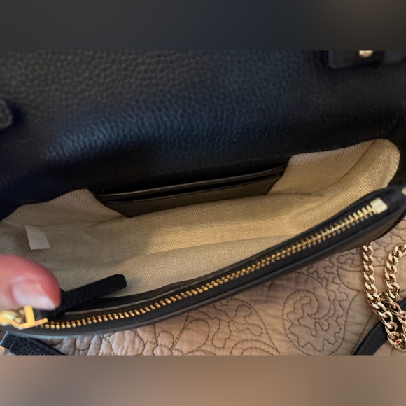 Tory Burch Limited Edition Top Handle Mini Bag Black Gold Crossbody - Picture 10 of 15